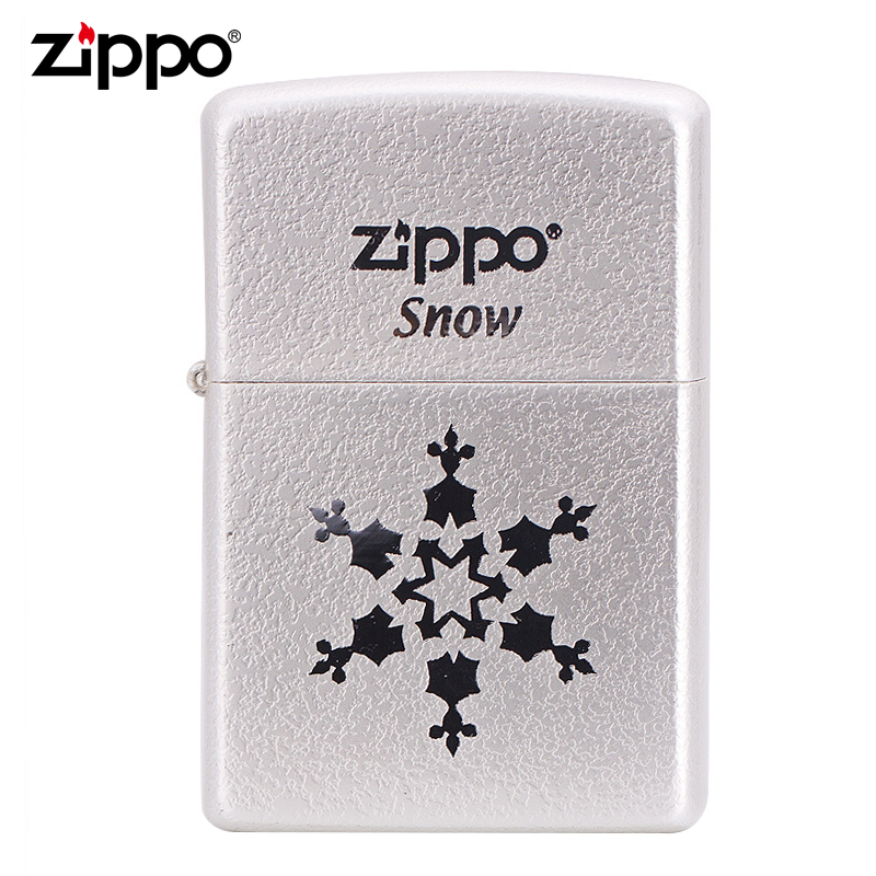 Original clothes ZIPPO Sesame Oil Lighter Japan-ROK version Snow flower One SNOW Snowflake 1 Dove 3 Dot 5 Dot