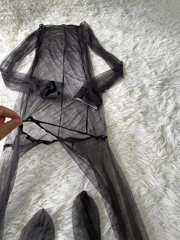 Melted Chocolate Ultra-Thin Transparent 0D Milk Silk Bodysuit, Glossy Black Silk, High Elasticity, Delicate and Soft Bodystocking Melted Chocolate Ultra-Thin Transparent 0D Milk Silk Bodysuit, Glossy Black Silk, High Elasticity, Delicate and Soft Bodystocking