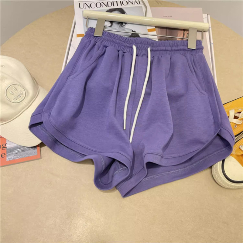 Super Popular Cec High-Waisted Wide-Leg Shorts for Women, Versatile and Loose-Fitting Korean Style Candy-Colored Sports Casual Hot Pants for Summer ins
