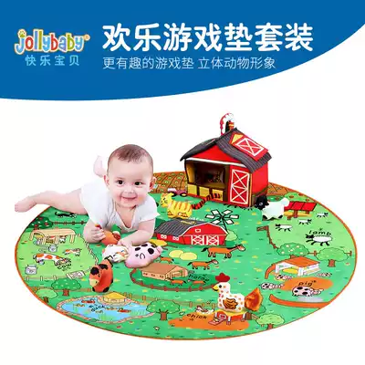 jollybaby baby game blanket crawling mat 0-3 years old baby early education toy 0-6-18 months full moon gift