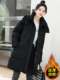 Winter Mid-Length Jiujiang down Cotton Coat 2025 New High-End European Style Women's Thick Hooded Cotton Jacket