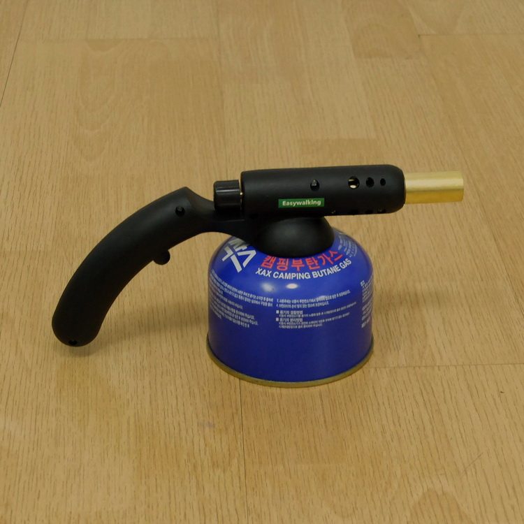 Flat gas canister fire gun Picnic barbecue igniter Portable gas spray gun All copper core outdoor blowtorch