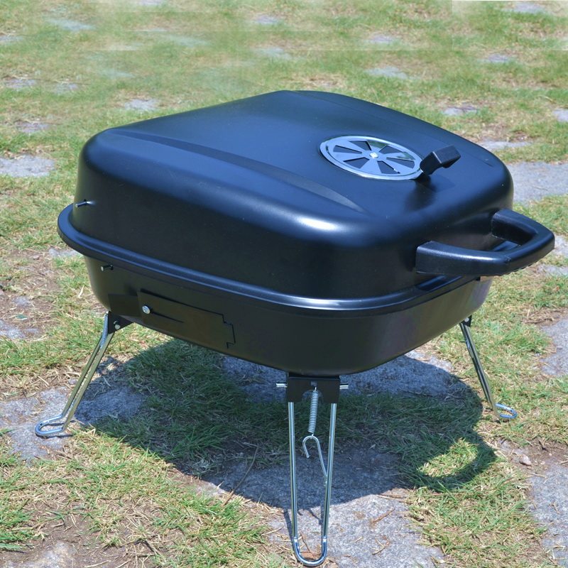 Outdoor self-driving car oven Portable double-layer fast oven Camping picnic charcoal water retention oven