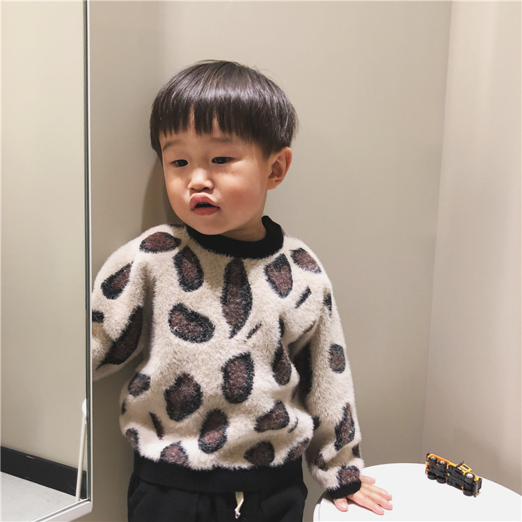 AKeKids trẻ em mùa đông dày cà phê mai hoa mai lông nhung nhung đầu dài áo len mẹ mặc quần áo cha mẹ-con bexinhshop shop