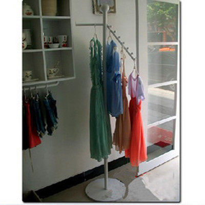 Promotion Iron Art Clothing Show Rack Clothes Hanger Clothes Rack Middle Island Rack Landing Style Clothing Store Shelf Round Hanger