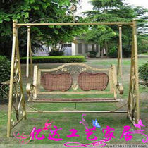 Modern Wrought iron swing Garden Swing Outdoor Swing Rattan Iron Swing Double swing Courtyard Swing Balcony Swing