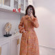 Mink fur spliced ​​elegant waisted coat with fragrant style