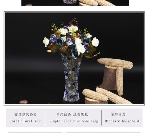 Sáng tạo cắm hoa bình hoa phong phú tre lily hoa khô thủy canh phòng khách bình thủy tinh cắm hoa phòng khách trang trí bàn cà phê - Vase / Bồn hoa & Kệ chậu chữ nhật trồng cây