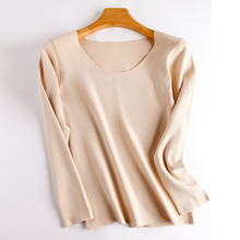 无痕保暖内衣女加厚加绒自发热秋衣