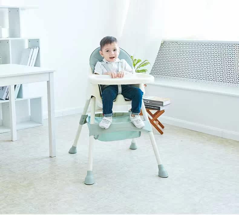1-2-3-4-5 years old baby children's plastic dining chair adjustable dining room dining room multi-purpose folding portable