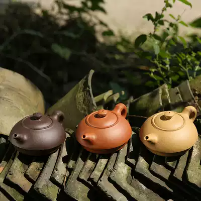 Yuyige Yixing original mine purple sand pot Famous pure handmade household set Tea set Teapot Yipin bamboo section