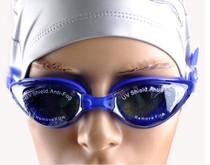 Swimming goggles adult male and female children waterproof and anti-fog high-definition flat light glasses