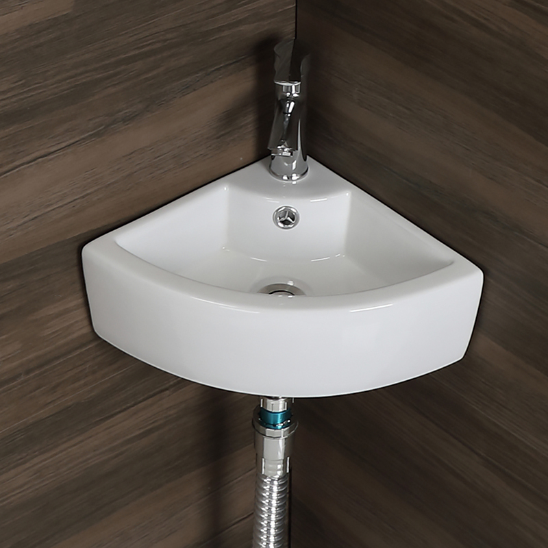 Art Triangle Large-Sized Small Apartment Wall-Mounted Hanging Basin Balcony Bathroom Small Washbasin Handwashing Basin