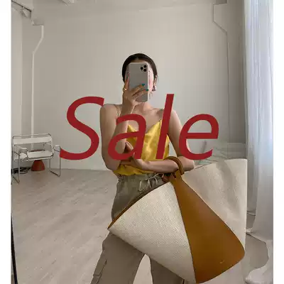 DMON sense holiday vest suspender sling female 2021 summer new chain solid color short halter top