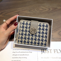 Folding wallet womens short genuine leather multi-functional large capacity card holder wallet all-in-one bag leather wallet two-fold cowhide simple