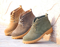 Cowhide anti-velvet Martin Cowboy boots Cow tendon bottom outdoor single shoes tooling turn fur labor insurance Northeast cotton shoes Wool boots