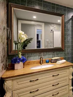 BOLEN bathroom mirror vintage old American bathroom cabinet mirror wall dressing room wash table mirror