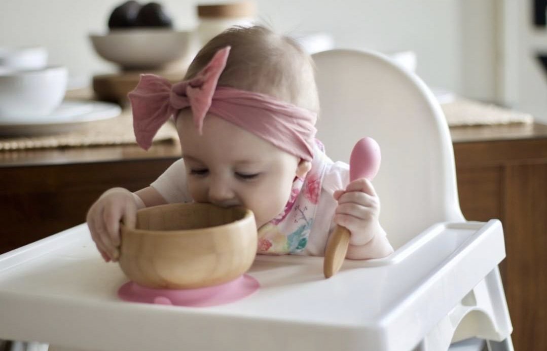 *Little Forest* Spot American Avanchy Infant Bowl Spoon Set Supplementary Food Bowl Suction Cup Bowl Silicone Anti-fall