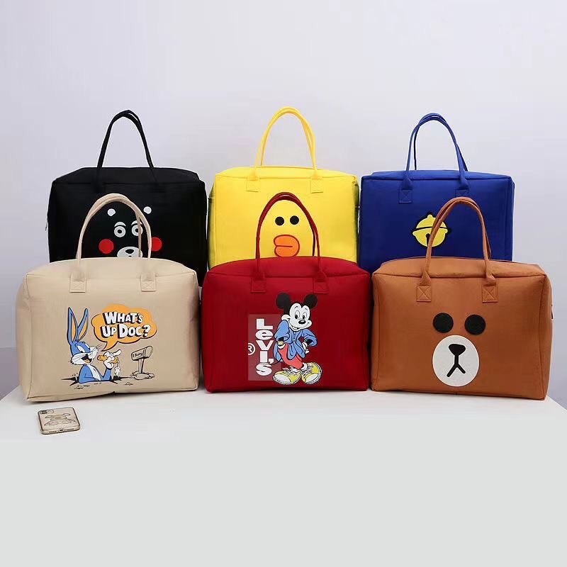 New Student Dormitory Bag, Little Yellow Duck Clothing Travel Bag, Felt Bag, Storage Bag, Trolley Case Luggage Bag, Large Size