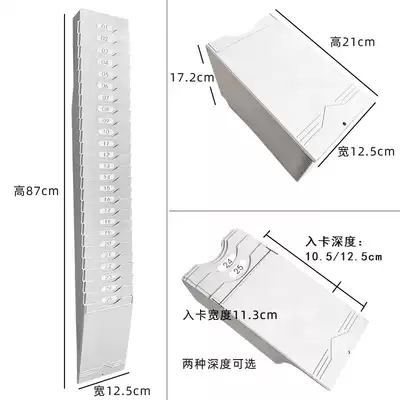 Material card rack warehouse material card slot 11 3 wide 10 5 high data control card rack inventory card insert identification card