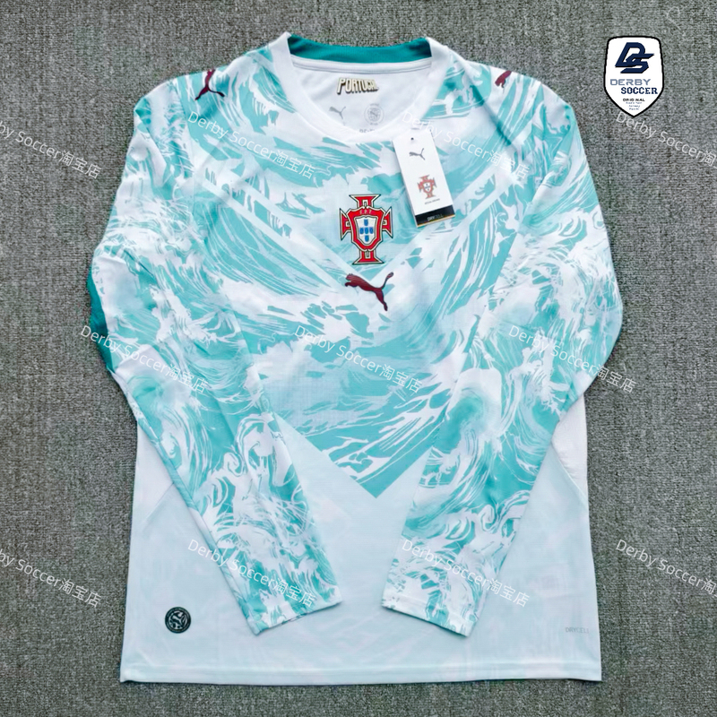 [in Stock] 2026 Portugal Away Fan Version Long-Sleeve Jersey 783289-02