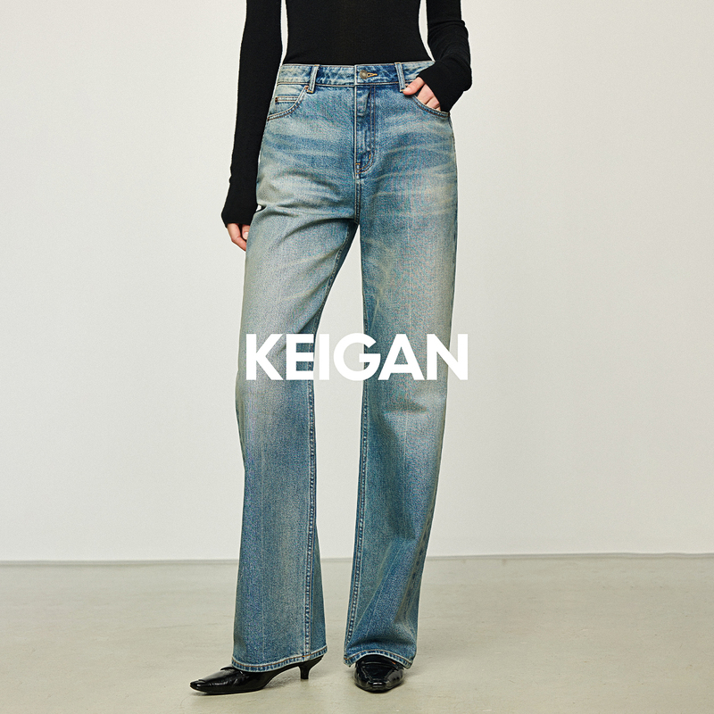 Open-Fit Gold Label/Japanese Okayama Imported Slightly Stretchy Modern Slimming Straight-Leg Straight-Cut Cigarette Jeans