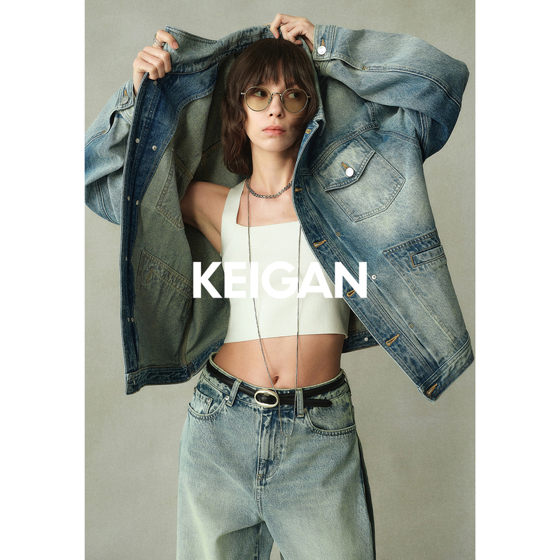 Open Store/Reputation Upgrade: European Imported Heavyweight Stone-Washed Rainbow Wash Process Loose-Fitting Denim Jacket Open Store/Reputation Upgrade: European Imported Heavyweight Stone-Washed Rainbow Wash Process Loose-Fitting Denim Jacket