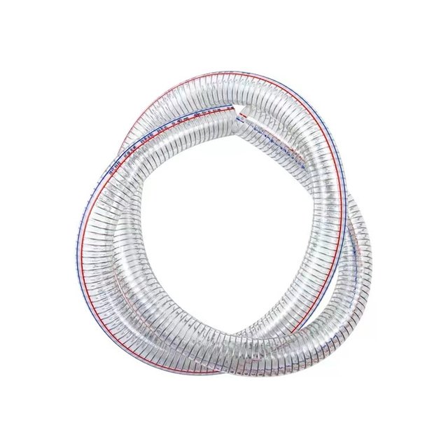 pvc steel wire pipe hose water pipe transparent large diameter antifreeze hose one inch water pump oil pipe four seasons soft house