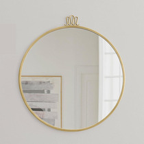 Perfect home light luxury personalized stainless steel decorative mirror designer villa model living room bathroom mirror