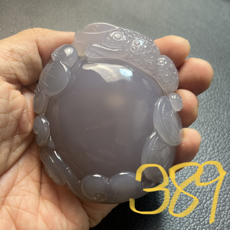 Natural Water-Colored Agate Hand-Held Ornament, Chalcedony Jade Raw Stone Carving, Dragon Hand-Held Ornament, Collectible Grade