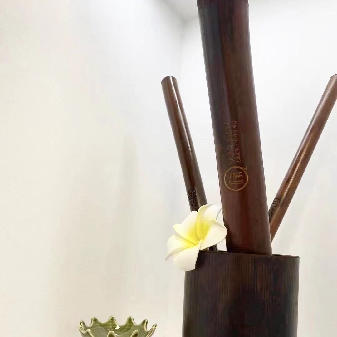 Bamboo Festival Wellness Stick Natural Purple Bamboo Stick Massage Stick With Bamboo Stick Grinding Stick Bamboo Therapy Suit Han Style Massage Stick