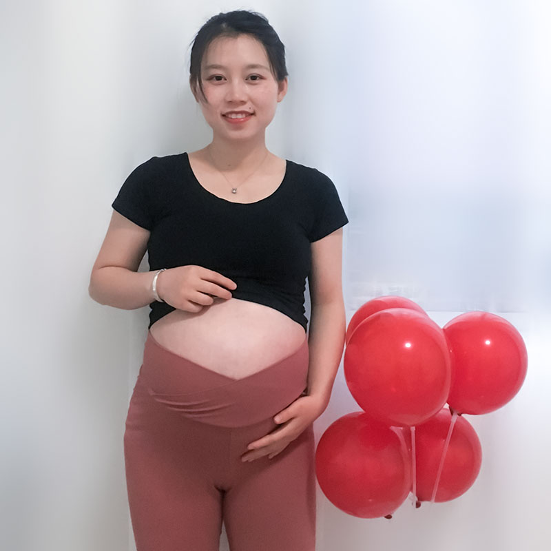 Summer new pregnant women yoga pants speed dry low waist up 50% pants postpartum can wear a floor workout for pregnancy