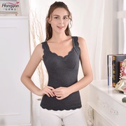 Silk nhung cộng với nhung ấm không bị ràng buộc áo ngực vest nữ đồ lót một mảnh mà không cần vòng thép ngủ dưới cùng với pad ngực.