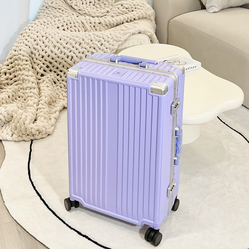 Gold Denshi Export Japanese Suitcase Fragrant Taro Purple Lalever Box Universal Wheel Suitcase Xiaoqing New password box Female