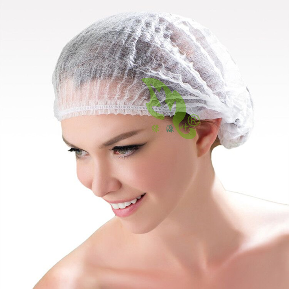 Disposable cap unwoven bub strip cap hair mesh headgear workshop working cap dust-proof anti-fall air 100 100