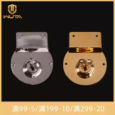 Seamless stainless steel luggage lock diy handmade leather hardware accessories Briefcase bag screw lock Dulles bag lock