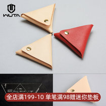 No it Zero wallet Coin Containing type drawings Acrylic Paper type handmade leather with diy plate type WT897