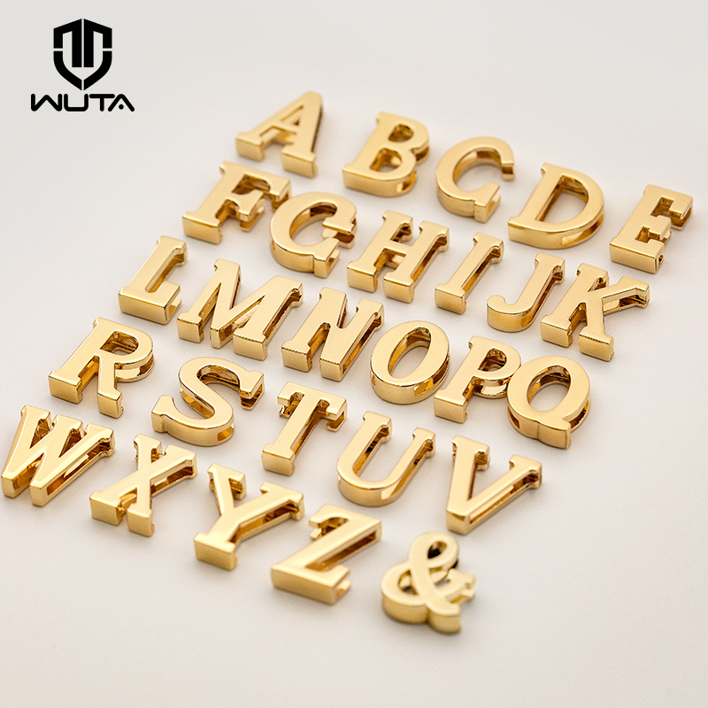 Perforated 26 English Alphabet Hardware Accessories for Handmade DIY Leather Metal Hardware Buckle Bag Decoration Buckle, Various Sizes Perforated 26 English Alphabet Hardware Accessories for Handmade DIY Leather Metal Hardware Buckle Bag Decoration Buckle, Various Sizes