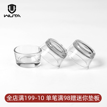 No it dye toning and punching bed surface agent CMC use diy leather tool center of gravity to stabilize the bottom glass small glass