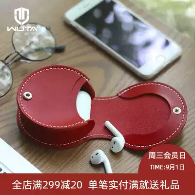 Mini coin purse material bag head layer real cowhide di horseshoe small bag WT783 coin storage bag men and women ins