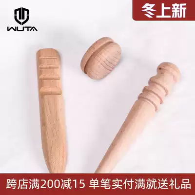 Without it A- grade Beech polished wooden stick wide slot trimming bed surface treatment edge sealing tool handmade leather leather leather diy