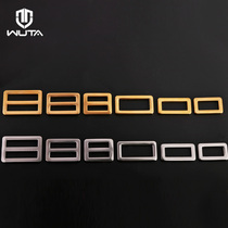 Stainless steel Japanese character buckle square buckle three-speed Japanese word buckle diy handmade leather goods box connection buckle mirror fine throwing