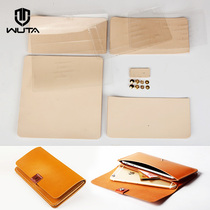 Without it Apple iPhone10X8p leather mobile phone storage bag handmade diy material package semi-finished WT808