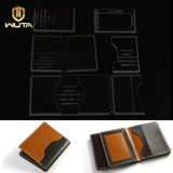 Большой -Короткая кошелька версия бумажной сетки портативные короткие рисунки дизайна ручной работы из кожи кожаный образец WT813