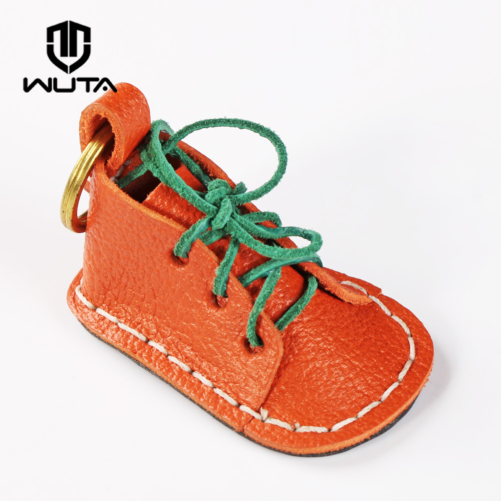 Mini shoe pendant handmade DIY material bag leather luggage key chain with decorative small gifts