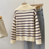 Демисезонный свитер с молнией, трикотажный кардиган, куртка