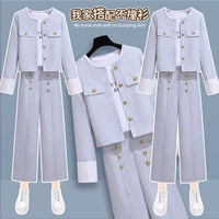 Комплект, в стиле Шанель, 2024 года, осенний, в западном стиле