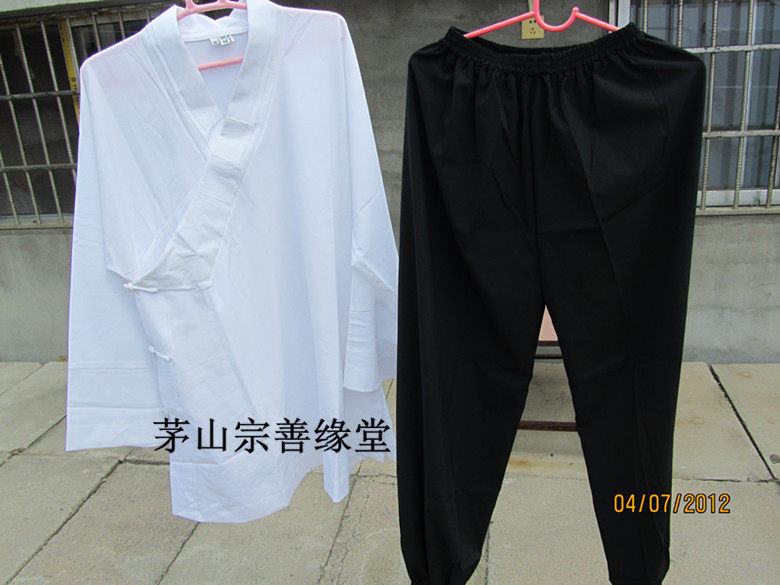 Robe, Tai Chi suit, Taoist robe, short coat suit, slanted collar, broken number processing top, 38 yuan