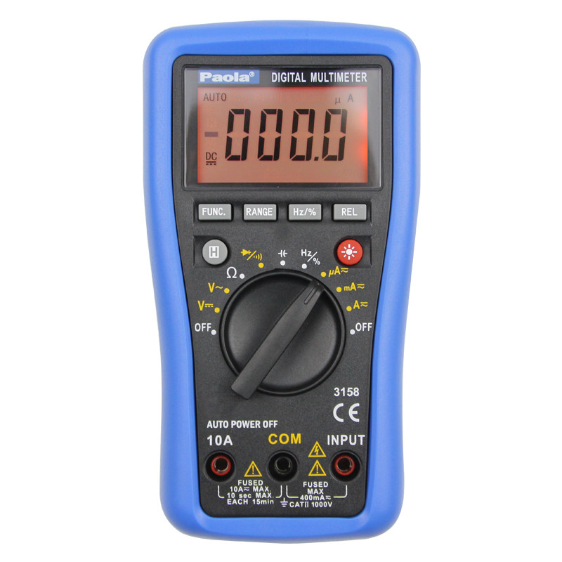 Paola Protective Automatic Range Digital Multimeter Electrical Maintenance Measuring Tool 3158