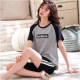 2023 new summer cotton thin ladies pajamas, summer short -sleeved shorts, home service big size SIZE